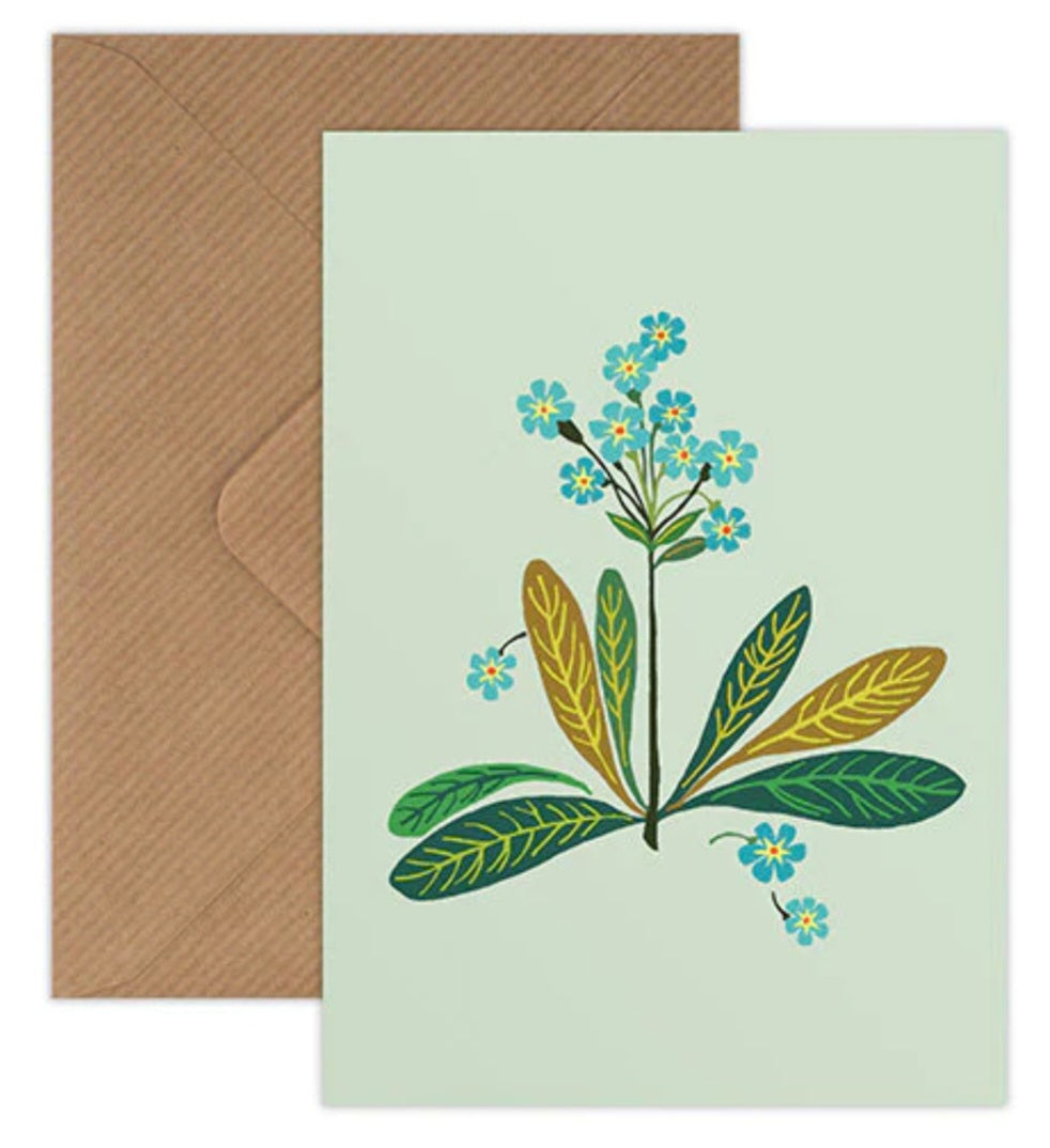 Forget Me Not Greetings Card