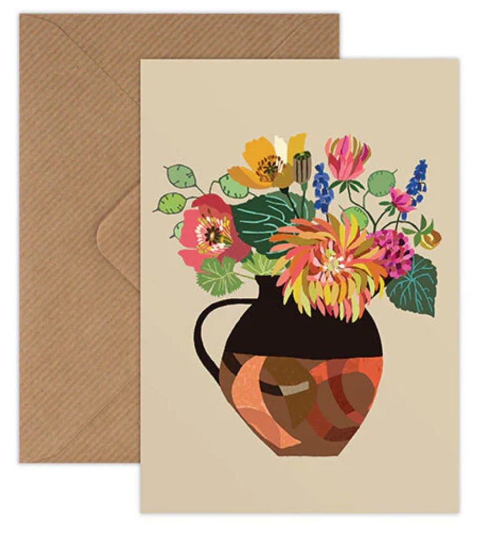 Coral Jug Greetings Card